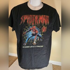 SpiderMan “My Spidey Sense Is Tingling” Retro Web Walk T-Shirt Men’s Large